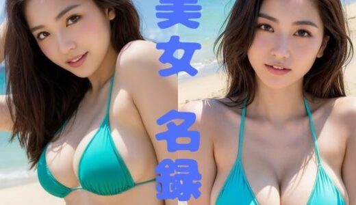 【2025-09-05発売】【美女名録】vol17.5  真夏のビーチでクール巨乳美女200枚  【AIグラビア写真集】【d_637535】【AI美女制作参謀本部1課】