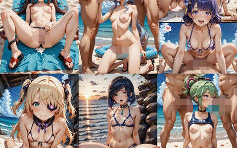 【2025-08-12発売】原〇キャラが海で乱れる！！！【d_641031】【ステラワールド】