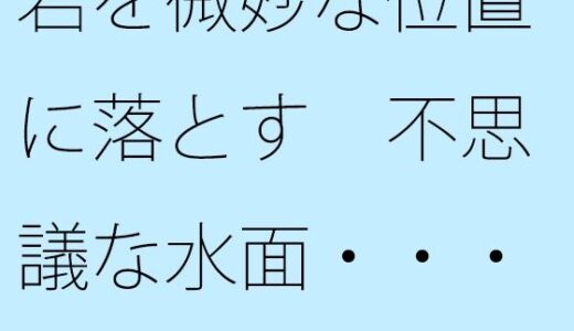 【2025-08-12発売】岩を微妙な位置に落とす  不思議な水面・・・・大きな石だけに安心ではあるが【d_648822】【サマールンルン】
