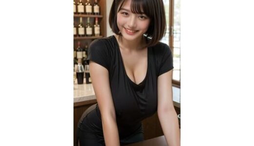 【2025-08-20発売】Gカップりかちゃん後ろにお客さんがいるがたわわなお胸を見せてくる【d_649149】【むちむち女の子】