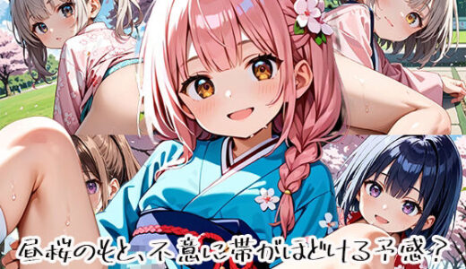 【2025-10-08発売】昼桜のもと、不意に帯がほどける予感？page.1【d_649885】【プリズムK】