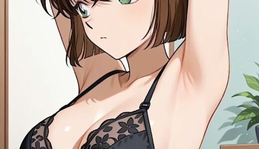 【2025-08-23発売】【コナ◯！灰原哀  盗撮  黒ランジェリー】「見たかったぜ・・シェリーのランジェリー・・」【d_652078】【紺のソックス】