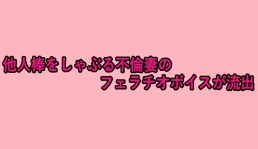 【2025-08-28発売】他人棒をしゃぶる不倫妻のフェラチオボイスが流出【d_656908】【脳イキASMR】