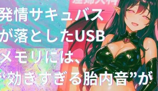 【2025-09-02発売】き、効くぅ〜〜〜！！！【特殊胎内回帰】産婦人科帰りの発情サキュバスが落としたUSBメモリには、‘効きすぎる胎内音’が入っていた。【d_659561】【Querica Music】