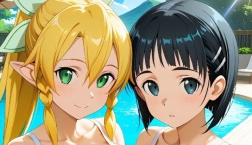 【2025-09-03発売】スクール水着の◯葉と◯ー◯ァ【d_659642】【ふるやのCG】