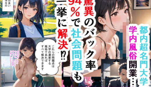 【2025-09-13発売】キャンパスライフ〜都内超名門大学が学内風俗！？キャストは全員現役在学生！驚異のバック率94％で社会問題も一挙に解決！！ 第2話［全3話］  （44ページ）【d_663120】【星の御使い】