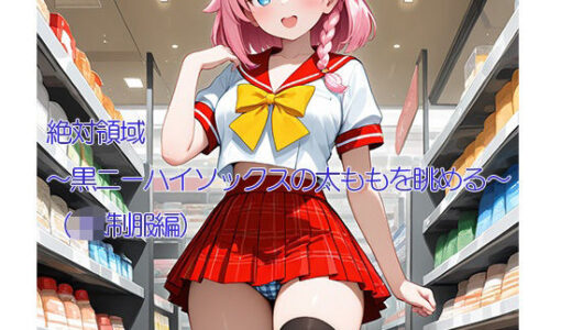 【2025-09-20発売】絶対領域〜黒ニーハイソックスの太ももを眺める〜（JK制服編）縦型【d_665871】【120×75の部屋】