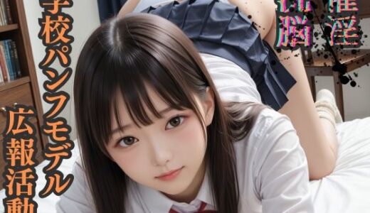 【2025-09-20発売】催淫洗脳            学校パンフモデル    広報活動【d_666200】【シロウトAI美女AMU】