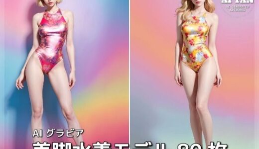 【2025-10-01発売】美脚水着モデル【d_670454】【AI ヤン】