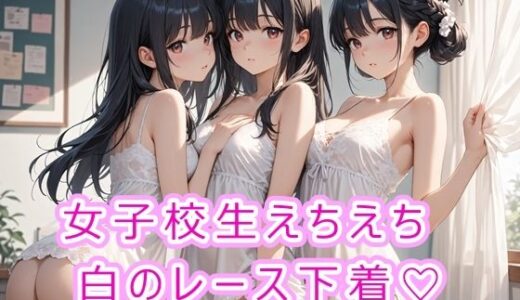 【2025-10-01発売】女子校生えちえち白のレース下着【d_671155】【にゃんてえっちなんだ】