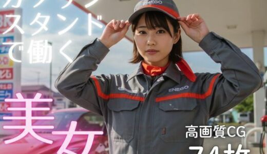 【2025-10-16発売】ガソリンスタンドで働く美女【d_679808】【AI-AYA】