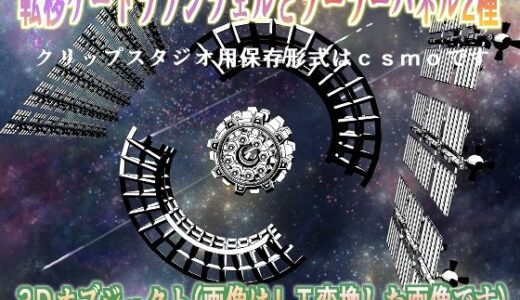 【2025-10-18発売】転移ゲートラプンツェルとソーラーパネル2種クリップスタジオ用3Dオブジェクト【d_680537】【神威獅鳳】