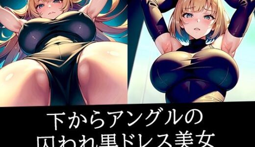 【2025-07-07発売】下からアングルの囚われ黒ドレス美女【d_513227】【むーむー】