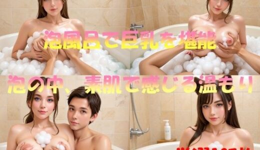 【2025-06-16発売】泡風呂で巨乳を堪能  泡の中、素肌で感じる温もり【d_554994】【AI幻想工房】