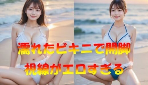 【2025-11-20発売】濡れたビキニで開脚  視線がエロすぎる【d_578623】【なんこつくん】