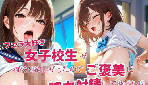 【2025-06-19発売】フェラ大好き女子校生が僕のを欲しがったのでご褒美に膣内射精してあげた件【d_594856】【はちまる】