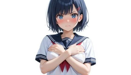 【2025-06-23発売】「嫌な顔されながらおっぱい見せてもらう」AIイラスト集 vol.1【d_597776】【aki】