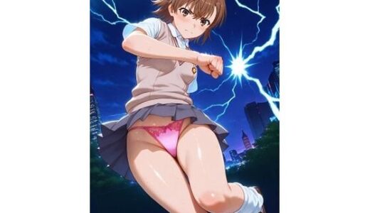 【2025-06-19発売】御坂〇琴  ビリビリキックとパンチでパンチラ  （ピンク色Tバック）【d_604074】【HKMアート】