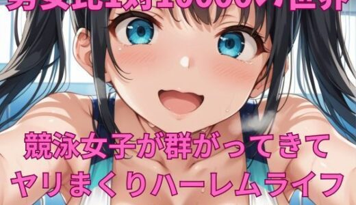 【2025-07-01発売】男女比1対10000の世界 競泳女子とセックスし放題でちんぽが乾く暇もないヤリ放題ハーレムライフ！！【d_614506】【TailorFetiAI-Pix】