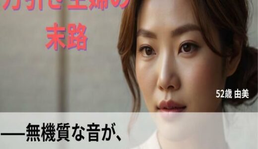 【2025-06-22発売】【シニア恋愛】「万引き主婦の末路」〜無機質な音が、私の屈辱を刻みつけていく〜52歳由美【官能朗読】【d_616347】【熟恋ノスタルジア】