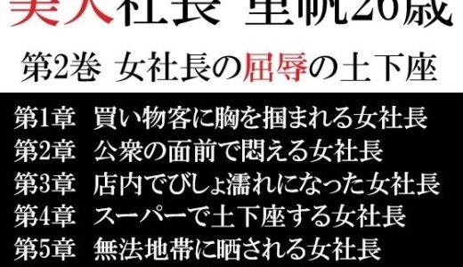 【2025-07-12発売】美人社長 里帆26歳 第2巻 女社長の屈辱の土下座【d_617240】【海老沢  薫】