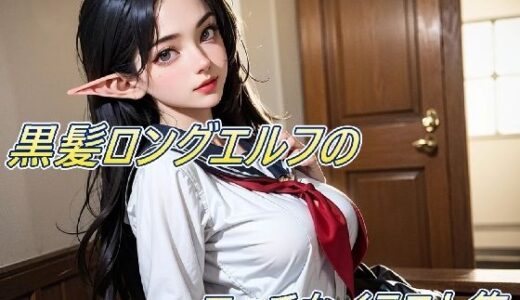 【2025-07-04発売】黒髪ロングエルフのエッチなイラスト集！【d_617467】【幻創機関】