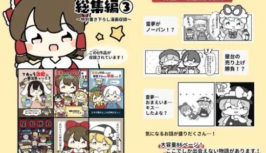 【2025-06-26発売】東方モノクロ漫画総集編 3【d_619681】【ぴょこっとついんて】