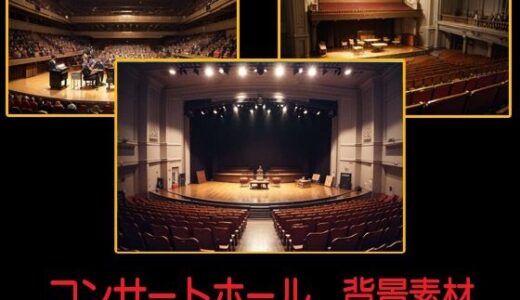 【2025-07-04発売】コンサートホール  背景素材【d_620729】【豊川内角】