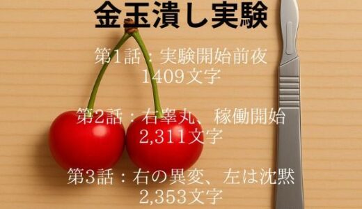 【2025-07-05発売】金玉潰し実験 第3話:右の異変、左は沈黙 （1話、2話は体験版として収録）【d_626609】【かすみ部屋】