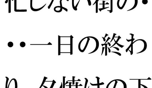 【2025-07-07発売】忙しない街の・・・一日の終わり  夕焼けの下の木のベンチ  夜に向けて【d_628205】【逢瀬のひび】