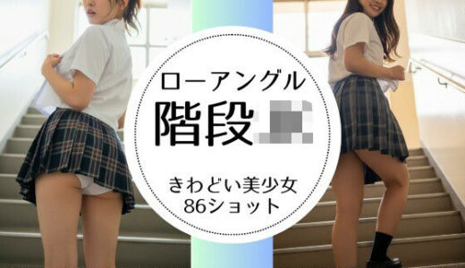 【2025-07-17発売】階段JK-綺麗な足と見えそうな純白パンツ-【d_629953】【萌の同人】