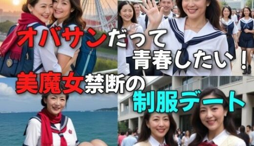 【2025-07-22発売】オバサンだって青春したい！美魔女禁断の制服デート【d_631000】【絶倫影法師】