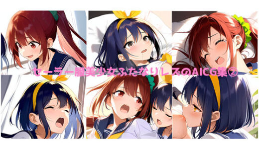 【2025-07-18発売】セーラー服美少女ふたなりレズのAICG集 2【d_631864】【サークルとうふ用ニッパー】