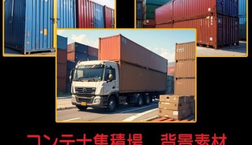 【2025-07-24発売】コンテナ集積場  背景素材【d_633377】【豊川内角】