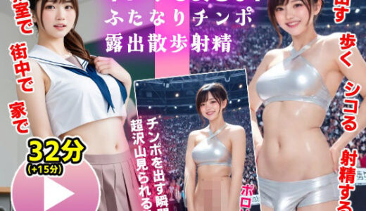 【2025-07-23発売】【動画】ポロリもあるよ！ふたなりチンポ露出散歩射精【d_633493】【コメットパンチ】