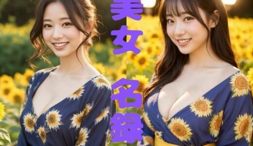 【2025-07-31発売】【美女名録】vol4.15  向日葵の夜──ひまわり畑で待つ君  204枚【AIグラビア写真集】【d_639457】【AI美女制作参謀本部2課】