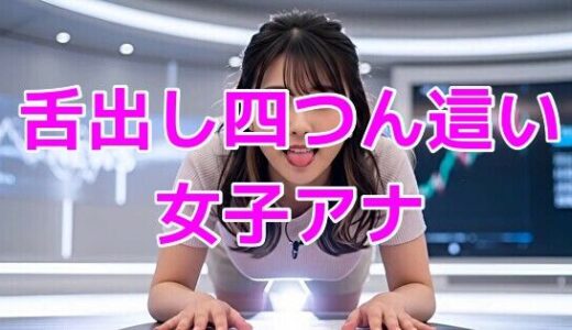 【2025-08-07発売】舌出し四つん這い女子アナ【d_643272】【ノーマルアブノーマル】