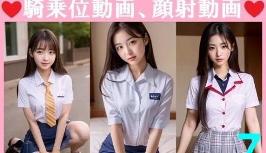 【2025-11-19発売】厳選！実写系！かわいい女子校生の騎乗位動画、顔射動画7【d_696051】【浜辺  竜】