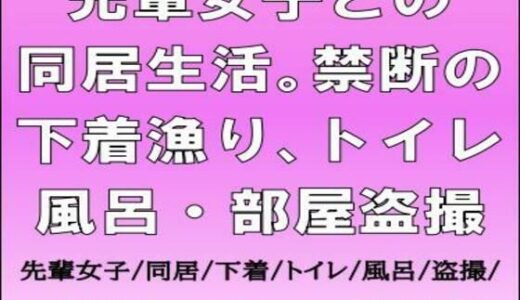 【2025-11-10発売】先輩女子との同居生活。禁断の下着漁り、トイレ・風呂・部屋盗撮【d_700042】【CMNFリアリズム】