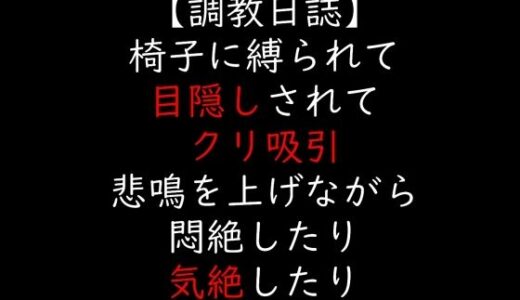 【2025-11-26発売】椅子に縛られて目隠しされてクリ吸引  悲鳴を上げながら悶絶したり気絶したり【d_705755】【moon cat】
