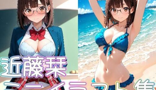 【2025-06-11発売】近藤栞ミニイラスト集【d_601143】【zaki屋】