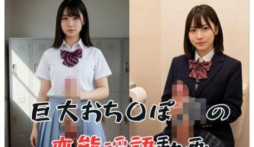 【2025-12-03発売】巨大おち〇ぽJKの変態淫語動画【d_704770】【ぬきぬき動画】