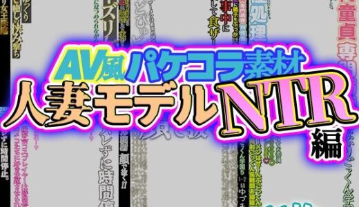 【2025-12-01発売】【AV風パケコラ素材】人妻モデルNTR【d_707050】【Revcreate】