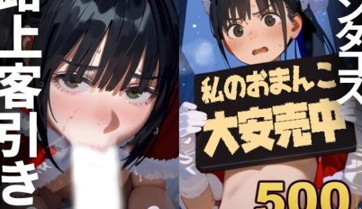 【2025-12-04発売】【500枚】ブラックJKリフレでクリスマスに寒空の下半裸サンタコスで強●路上客引き→その場で風俗営業w【d_708235】【アライアイ】