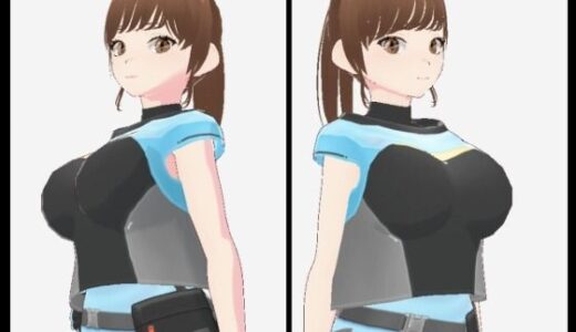 【2025-12-17発売】水色の服を着た巨乳のお姉さん（セリフなし  3DCGモデル  イラスト集）【d_712718】【シックススイートナイン】