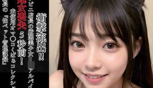 【2025-12-24発売】衝撃流出！！コンビニ店長の厳選美少女J◯アルバイト処女喪失5秒前！未使用オマ◯コくぱぁコレクション〜店長の『性ペット管理記録』〜【d_713652】【店長の裏の顔】
