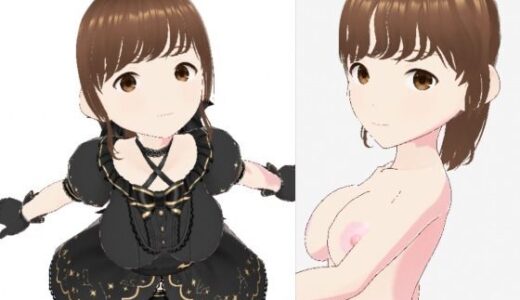 【2025-12-19発売】黒いドレスを着たお姉さん（セリフなし  3DCGモデル  イラスト集）【d_713729】【パイアールフロンティア】