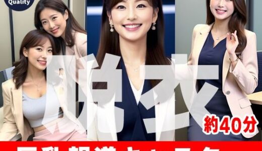 【2025-12-24発売】【約40分】『女性キャスターの乳揉み』巨乳と知性の仮面が外れるとき。-AIで描く究極の美女達-【d_714589】【AIで絶世の美女を作る】