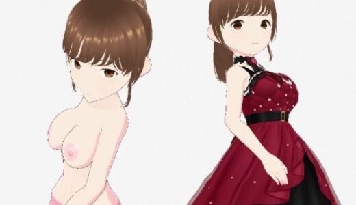 【2025-12-27発売】赤いドレスの巨乳のお姉さん（セリフなし  3DCGモデル  イラスト集）【d_716496】【ファンタスセレブリティ】