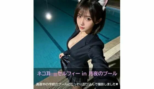 【2026-01-08発売】【PDF版】ネコ耳JKセルフィー in 月夜のプール【d_717975】【抹茶パフェ】